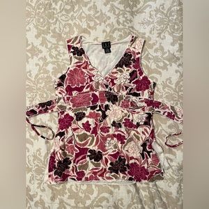 INC Sleeveless Floral Lace Top